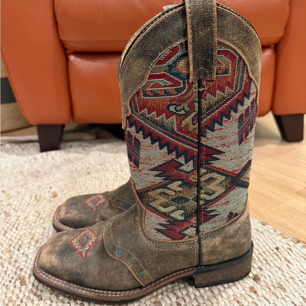 Laredo Multicolor Patterned Heeled Boots - Picture 3 of 6